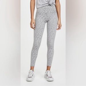 Beyond Yoga Grey Leopard High-Waist Leggings